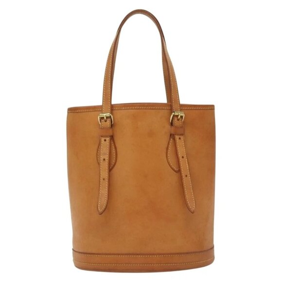 LOUIS VUITTON Nomad Leather Bucket PM Shoulder Bag Beige M85001 LV Auth yk19293 - Picture 2 of 16